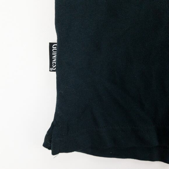 Guinness Polo Shirt Men’s XL Black Patch Logo Harp Pubwear Graphic Beer Shirt - Picture 10 of 12
